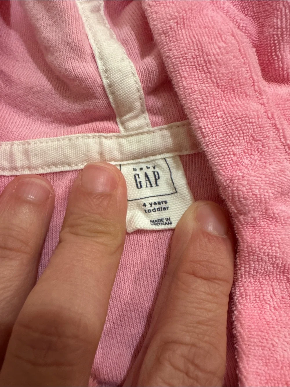 GAP Girls Pink Hooded Swim Coverup
